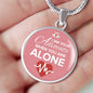I Am Your Advocate Nurse Gift Circle Necklace Stainless Steel or 18k Gold 18-22"-Express Your Love Gifts