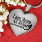 I Am Yours No Refund Necklace Stainless Steel or 18k Gold Heart Pendant 18-22" - Express Your Love Gifts