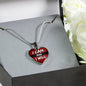 I Can And I Will Necklace Stainless Steel or 18k Gold Heart Pendant 18-22"-Express Your Love Gifts