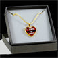I Can And I Will Necklace Stainless Steel or 18k Gold Heart Pendant 18-22"-Express Your Love Gifts