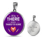 I'Ll Be There Nurse Necklace Gift Circle Pendant Stainless Steel or 18k Gold 18-22"-Express Your Love Gifts