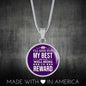 I'Ll Give You My Best Nurse Gift Circle Necklace Stainless Steel or 18k Gold 18-22"-Express Your Love Gifts