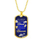 I'Ll Hold You In My Heart Remembrance Memorial Necklace Stainless Steel or 18k Gold Dog Tag 24" Chain - Express Your Love Gifts