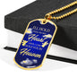 I'Ll Hold You In My Heart Remembrance Memorial Necklace Stainless Steel or 18k Gold Dog Tag 24" Chain - Express Your Love Gifts