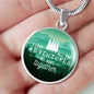 I Love All The Adventures We Have Together Circle Necklace Stainless Steel 18-22" - Express Your Love Gifts