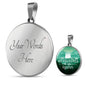 I Love All The Adventures We Have Together Circle Necklace Stainless Steel 18-22" - Express Your Love Gifts