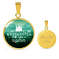 I Love All The Adventures We Have Together Circle Necklace Stainless Steel 18-22" - Express Your Love Gifts
