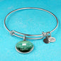 I Love All The Adventures We Have Together Stainless Steel or 18k Gold Circle Bangle Bracelet - Express Your Love Gifts