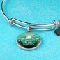 I Love All The Adventures We Have Together Stainless Steel or 18k Gold Circle Bangle Bracelet - Express Your Love Gifts