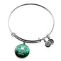 I Love All The Adventures We Have Together Stainless Steel or 18k Gold Circle Bangle Bracelet - Express Your Love Gifts