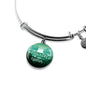 I Love All The Adventures We Have Together Stainless Steel or 18k Gold Circle Bangle Bracelet - Express Your Love Gifts
