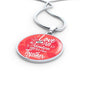 I Love All The Adventures We Have Together (Travel) Circle Necklace Stainless Steel or 18k Gold 18-22" - Express Your Love Gifts