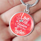 I Love All The Adventures We Have Together (Travel) Circle Necklace Stainless Steel or 18k Gold 18-22" - Express Your Love Gifts