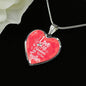 I Love All The Adventures We Have Together (Travel) Necklace Stainless Steel or 18k Gold Heart Pendant 18-22" - Express Your Love Gifts