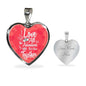 I Love All The Adventures We Have Together (Travel) Necklace Stainless Steel or 18k Gold Heart Pendant 18-22" - Express Your Love Gifts