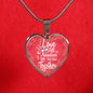 I Love All The Adventures We Have Together (Travel) Necklace Stainless Steel or 18k Gold Heart Pendant 18-22" - Express Your Love Gifts