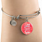 I Love All The Adventures We Have Together (Travel) Stainless Steel or 18k Gold Circle Bangle Bracelet - Express Your Love Gifts