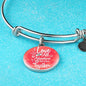 I Love All The Adventures We Have Together (Travel) Stainless Steel or 18k Gold Circle Bangle Bracelet - Express Your Love Gifts