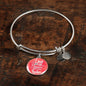 I Love All The Adventures We Have Together (Travel) Stainless Steel or 18k Gold Circle Bangle Bracelet - Express Your Love Gifts