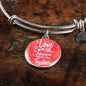 I Love All The Adventures We Have Together (Travel) Stainless Steel or 18k Gold Circle Bangle Bracelet - Express Your Love Gifts