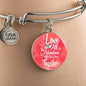 I Love All The Adventures We Have Together (Travel) Stainless Steel or 18k Gold Circle Bangle Bracelet - Express Your Love Gifts