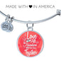 I Love All The Adventures We Have Together (Travel) Stainless Steel or 18k Gold Circle Bangle Bracelet - Express Your Love Gifts