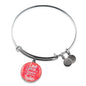 I Love All The Adventures We Have Together (Travel) Stainless Steel or 18k Gold Circle Bangle Bracelet - Express Your Love Gifts