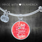 I Love All The Adventures We Have Together (Travel) Stainless Steel or 18k Gold Circle Bangle Bracelet - Express Your Love Gifts