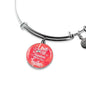 I Love All The Adventures We Have Together (Travel) Stainless Steel or 18k Gold Circle Bangle Bracelet - Express Your Love Gifts