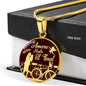 I Love You Till The End Necklace Te Amare Hasta El Final Spanish Circle Pendant 18k Gold 18-22" - Express Your Love Gifts