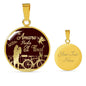 I Love You Till The End Necklace Te Amare Hasta El Final Spanish Circle Pendant 18k Gold 18-22" - Express Your Love Gifts