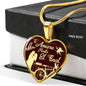 I Love You Till The End Necklace Te Amare Hasta El Final Stainless Steel or 18k Gold Heart Pendant 18-22"'' - Express Your Love Gifts