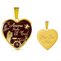 I Love You Till The End Necklace Te Amare Hasta El Final Stainless Steel or 18k Gold Heart Pendant 18-22"'' - Express Your Love Gifts