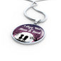 I Love You To The Moon & Back Circle Necklace Stainless Steel or 18k Gold 18-22"-Express Your Love Gifts