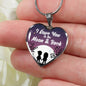 I Love You To The Moon & Back Love Stainless Steel or 18k Gold Heart Pendant Necklace 18-22"-Express Your Love Gifts