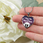 I Love You To The Moon & Back Love Stainless Steel or 18k Gold Heart Pendant Necklace 18-22"-Express Your Love Gifts