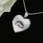 I Love You To The Mountains And Back Necklace Stainless Steel or 18k Gold Heart Pendant 18-22" - Express Your Love Gifts