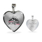 I Love You To The Mountains And Back Necklace Stainless Steel or 18k Gold Heart Pendant 18-22" - Express Your Love Gifts
