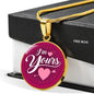 I'm Yours Circle Necklace Stainless Steel or 18k Gold 18-22"-Express Your Love Gifts