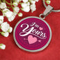 I'm Yours Circle Necklace Stainless Steel or 18k Gold 18-22"-Express Your Love Gifts