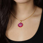 I'm Yours Circle Necklace Stainless Steel or 18k Gold 18-22"-Express Your Love Gifts