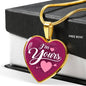 I'm Yours Necklace Stainless Steel or 18k Gold Heart Pendant 18-22"-Express Your Love Gifts