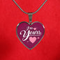 I'm Yours Necklace Stainless Steel or 18k Gold Heart Pendant 18-22"-Express Your Love Gifts