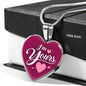 I'm Yours Necklace Stainless Steel or 18k Gold Heart Pendant 18-22"-Express Your Love Gifts