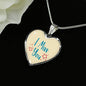 I Miss You Necklace Stainless Steel or 18k Gold Heart Pendant 18-22" - Express Your Love Gifts