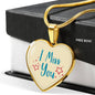 I Miss You Necklace Stainless Steel or 18k Gold Heart Pendant 18-22" - Express Your Love Gifts