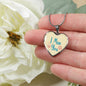I Miss You Necklace Stainless Steel or 18k Gold Heart Pendant 18-22" - Express Your Love Gifts