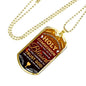 I Pray That I Will Forever Be Blessed Necklace Stainless Steel or 18k Gold Dog Tag 24" Chain-Express Your Love Gifts