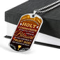 I Pray That I Will Forever Be Blessed Necklace Stainless Steel or 18k Gold Dog Tag 24" Chain-Express Your Love Gifts