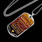 I Pray That I Will Forever Be Blessed Necklace Stainless Steel or 18k Gold Dog Tag 24" Chain-Express Your Love Gifts